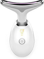 Masajeador de cuello y rostro con calor + luz LED + vibración (3 niveles)