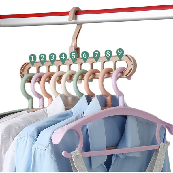 Pack x2 Perchas Multifuncionales Ahorra Espacio – Organiza Hasta 18 Prendas