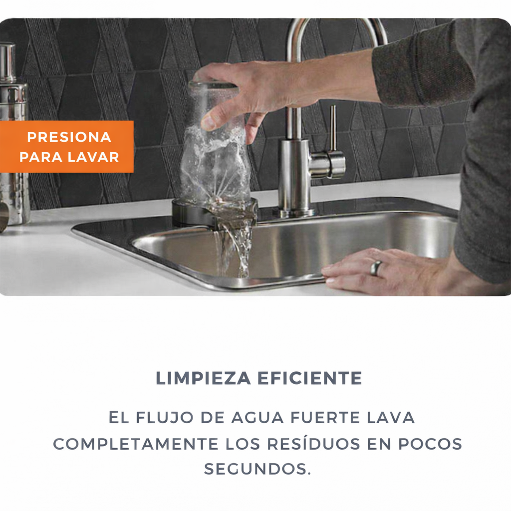 Limpiador de Tazas Automático de Alta Presión — Limpieza Rápida y Sin Esfuerzo