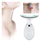 Masajeador de cuello y rostro con calor + luz LED + vibración (3 niveles)